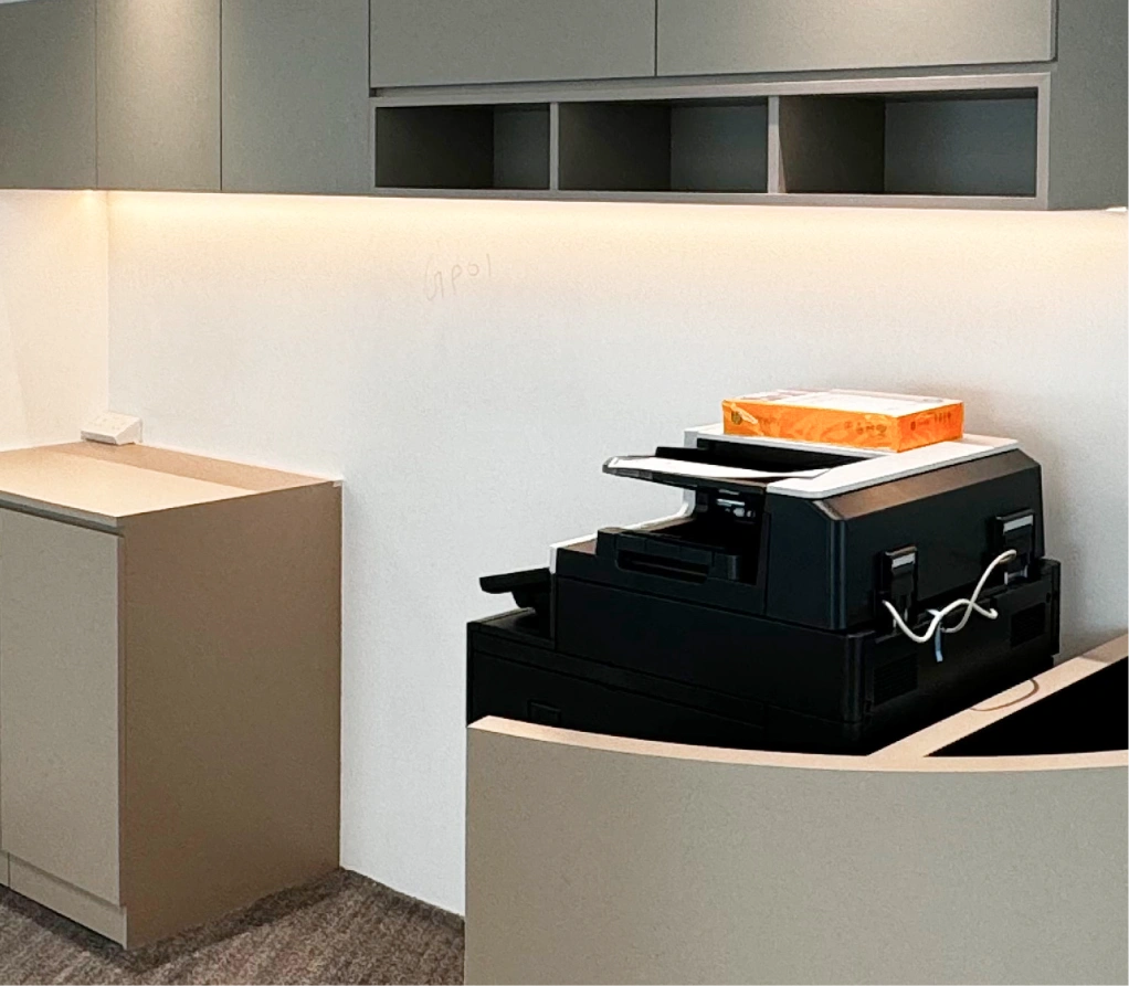 wall's condition before the installation leaf abstract wallpaper